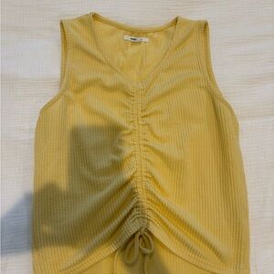 O'Neill Mustard Ruched Tank Top